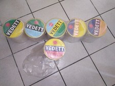 6 Sous verres bock coaster bière vedett belge différents 