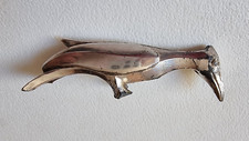 1 Porte Couteaux En Metal Argente  animaux 8cm 1920 - 1950
