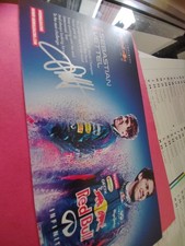 Sebastian Vettel Autographe Manuscrit RedBull Racing F1