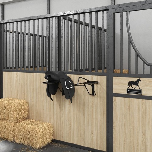 Porte selle pliable mural - mural, noir