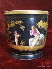 Magnifique Cache Pot en Porcelaine Paris ? Sèvres ? Décor Or Fin Femme & Enfant