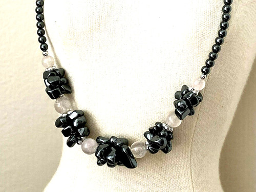 Superbe collier hematite neuf - hematite,