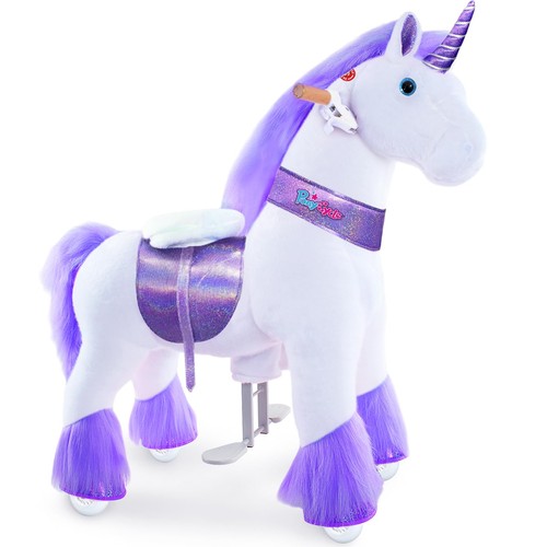 Ride unicorn toy - unicorn, purple