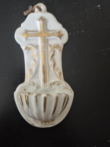 Benitier ancien biscuit 19 - ancien,
