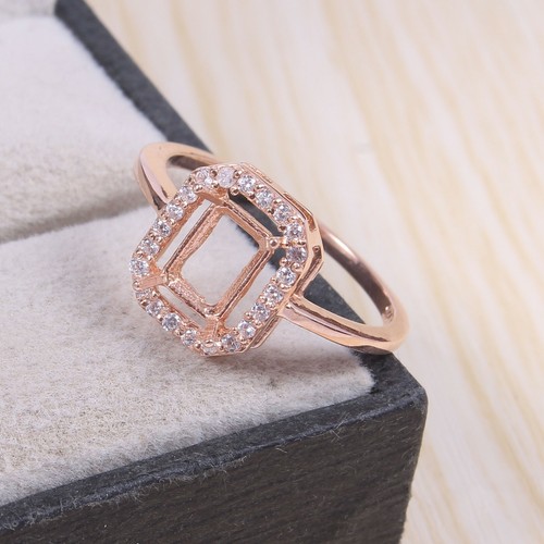 Bague semi monture rose - bague,