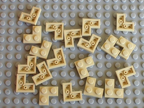 Lego tan corner plate ref - tan,