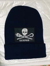 Bonnet  Logo  Sea Shepherd Brodé , bonnet,  Taille unique, Bleu, NEUF