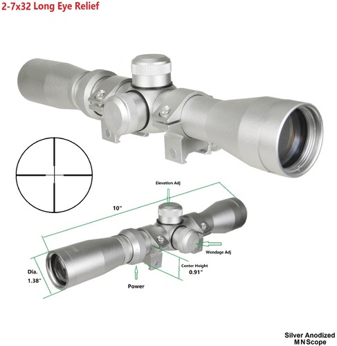 7x32mm scout scope - 2-7x32mm,