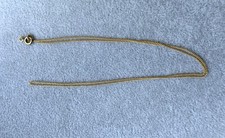 Fine chaine or jaune 18 carats - 44 cm - collier maille gourmette