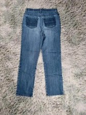 Jeans y2k coupe droite brodé