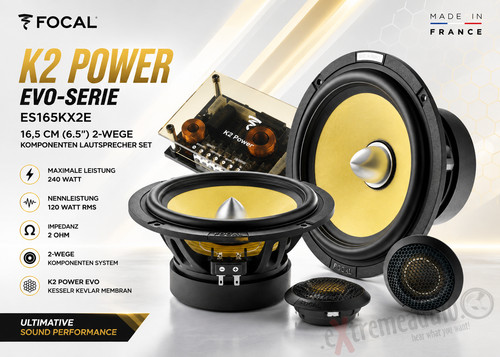 Focal es165kx2e cm - es165kx2e, (6,5")