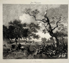 CHASSEUR Gravure EAU FORTE