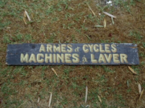 Plaque publicitaire ancienne - plaque,
