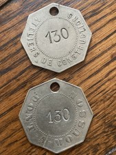 lot 2 jetons présence atelier