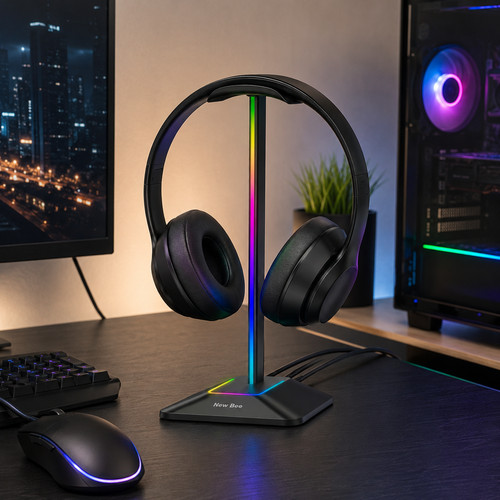 Support casque rgb usb - rgb, double