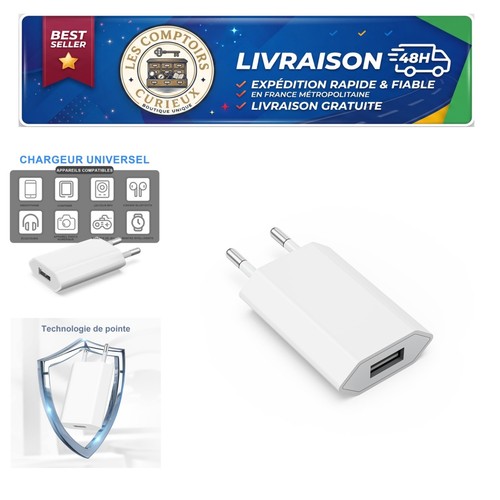 Chargeur secteur usb 5w - chargeur, 5v