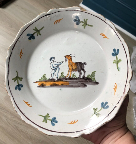 Belle assiette faïence - belle,