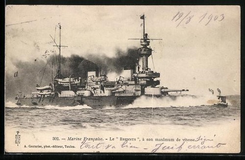 Cpa kriegsschiff brennus - cpa,