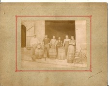 Pauillac (33) Rarissime Grande Photo Tonnellerie Castaing. 27 cm X 21.