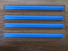 4 RAILS  DROIT  BLEU   / TRAIN TRACK BLUE   --    LEGO