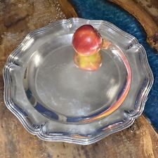 Ancien plateau plat rond en