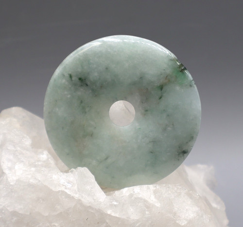 Pendentif donut jade jadeit - donut, en