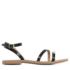 Sandales Nu Pieds Les Tropéziennes by M Belarbi femme Hanak Noir Noire Cuir A