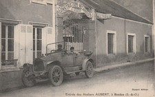 78 CPA ENTRÉE DES ATELIERS AUBERT A HOUDAN - MACHINES MAC-CORMICK