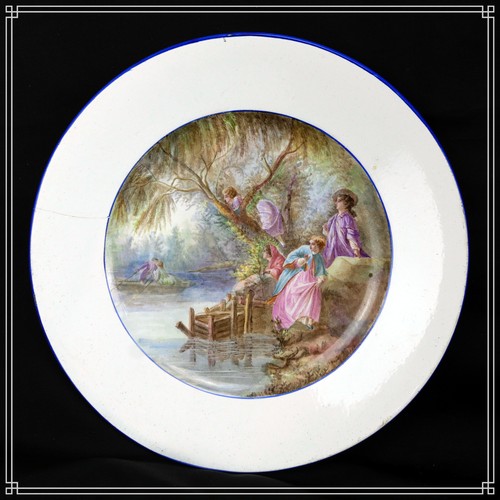 Belle assiette faience fine - assiette,