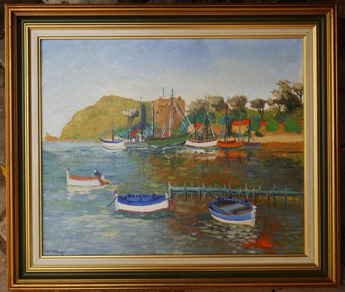 Tableau signé mireille tour - tableau,