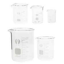  5 Pcs Bécher En Verre De