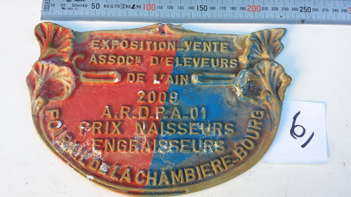 Ancienne belle plaque - 6/,