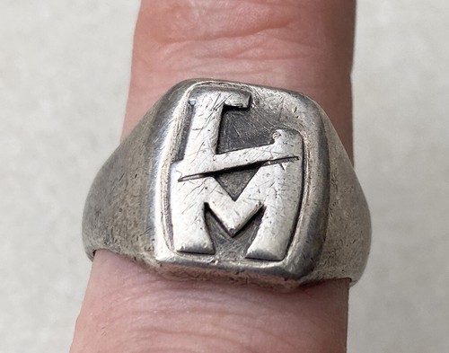 Bague anneau chevalière - , en