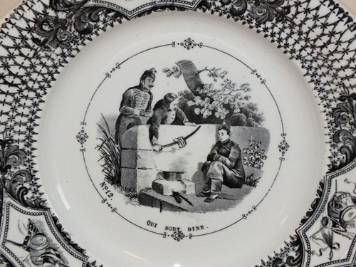 Assiette creil montereau - assiette,