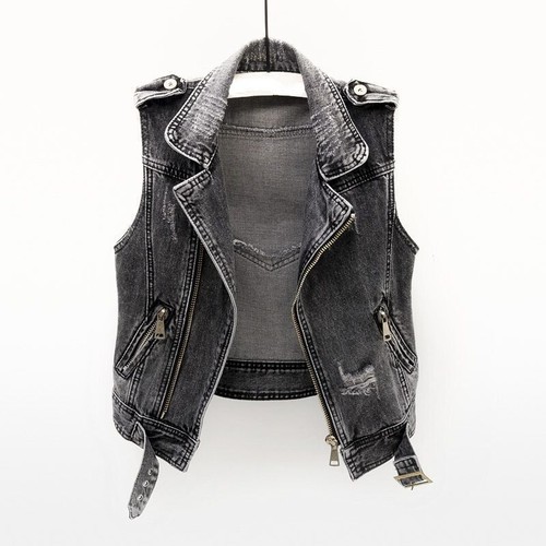 Veste jean pour femme gilet - veste,