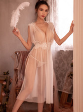 Nuisette robe blanche mi