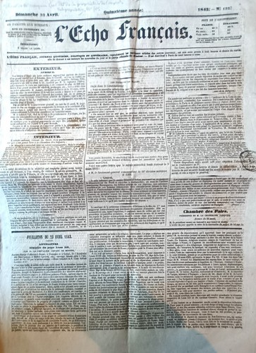 Vieux journal l echo - journal, l'echo