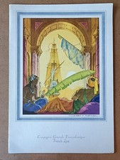 MENU PAQUEBOT FRANCE - Cie Gle