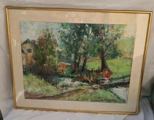 Peinture Gouache signé