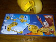 Kinder  surprise  Jeux d'hélices  UN89  +  BPZ   jaune