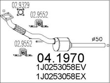 CATALYSEUR VW GOLF IV 1.9 SDI,GOLF IV VARIANT 1.9 SDI,SEAT LEON 1.9 SDI
