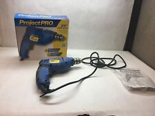 PROJECT PRO 3/8 VSR Drill ORIGINAL Box 4.2AMP Motor Manual PLUG Power 6.5 Length