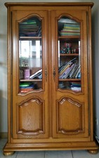 vitrine en chêne massif