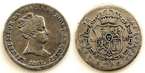 Espagne isabel 1 reale - ii°,