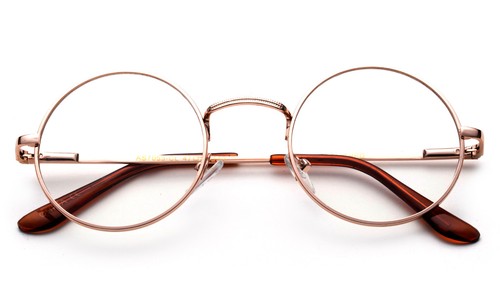 Métal lecture lunettes - or,