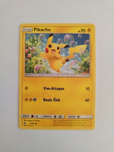 Carte pokémon pikachu 19 68 - pikachu, 19/68