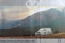 Affiche 2002 PEUGEOT Champion du monde des Rallyes 206 WRC 80x120cm 1608