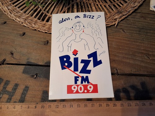 Ancien autocollant radio - , fm
