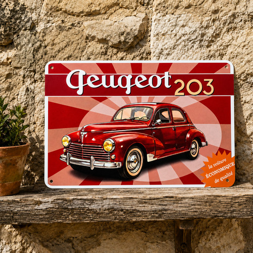 Plaque métal peugeot - plaque, 20