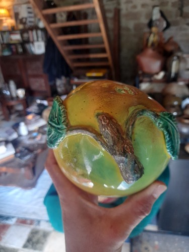 Tirelire pomme faience - faience, de